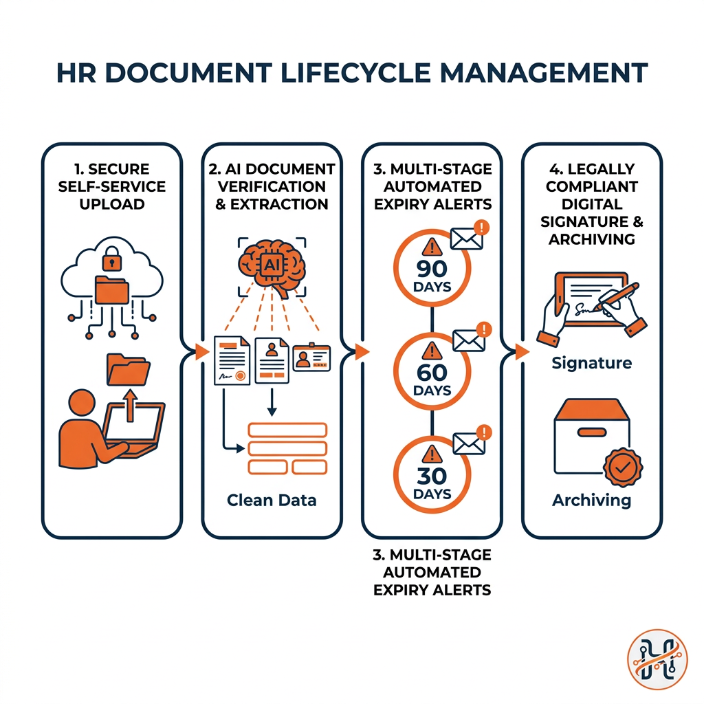 Infographic: HR Document Management: Secure Employee Records, Expiry Alerts and Digital Signatures