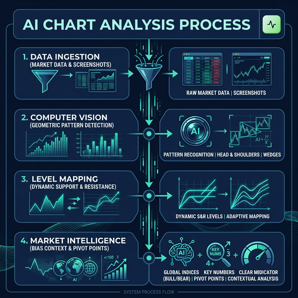 Infographic explaining What Is AI-Powered Chart Analysis and How Does It Work?