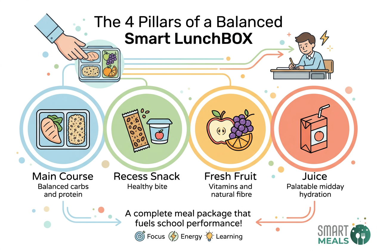 Smart LunchBOX: A Simpler Way to Plan Fresh School Meals for Kids infographic